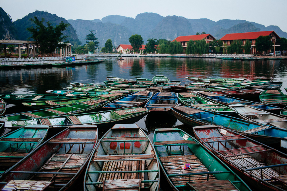Barques à Ninh Binh