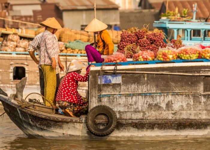 Floating-Market bateau - Xplore Vietnam