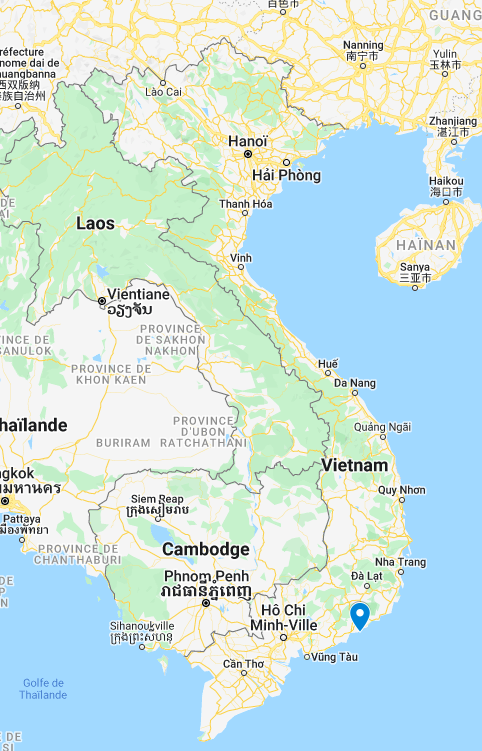 Carte Mui Ne Beach